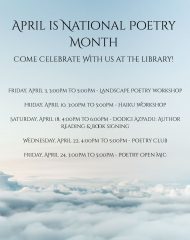 All Poetry Month Events