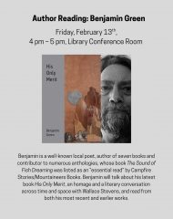 Author Reading: Benjamin Green