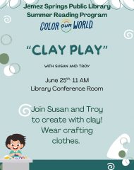 Summer Reading Program – Clay Play