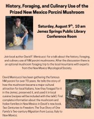 David F. Menicucci – NM Porcini Mushrooms