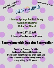 Summer Reading Program – Story Time with Dot the Storyteller