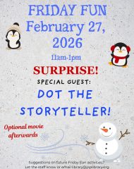 Friday Fun, Feb. 27, 2026: Dot the Storyteller