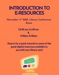 Introduction to E-Resources: November 4, 2025