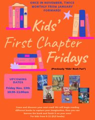 Kids’ First Chapter Fridays