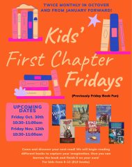 Kids’ First Chapter Fridays