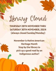 Library Fall Holiday Closure