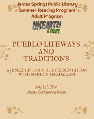 SRP Adult: “Pueblo Lifeways and Traditions” with Marlon Magdalena