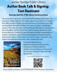 Tom Swetnam Book Talk & Signing