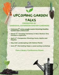 Upcoming Garden Talks